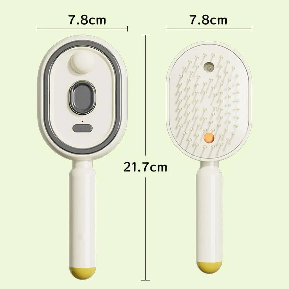 Electric Spray Air Cushions Massage Comb 3 in 1 Self Cleaning Steam Essential Oil Brush Rechargeable Spray Scalp Massager Combs